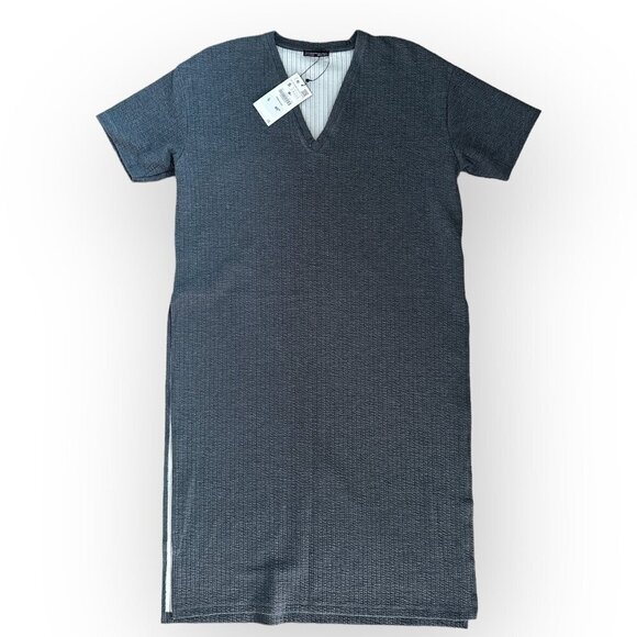 NWT Zara Trafaluc Grey Stretchy Tunic/Dress - Size Small - Picture 2 of 10